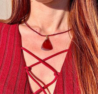 Colgante Agata Botswana Rosa