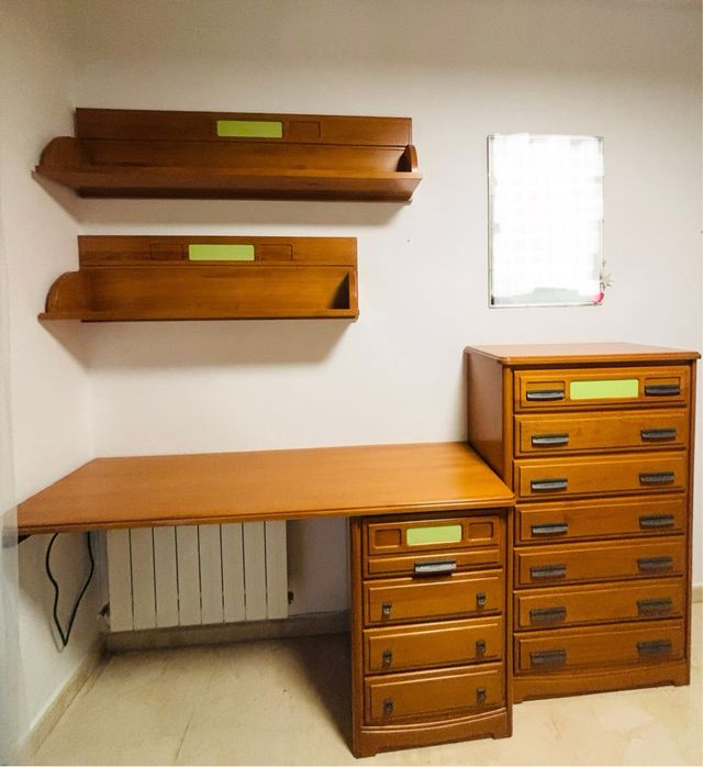 OCASIÓN CONJUNTO DORMITORIO JUVENIL DE PINO MACIZO