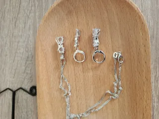 Conjunto collar y pendientes plata