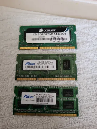 3x RAM DDR3 2GB 1333MHz Corsair Asint