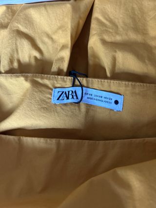 Vestido Zara amarillo midi tirantes