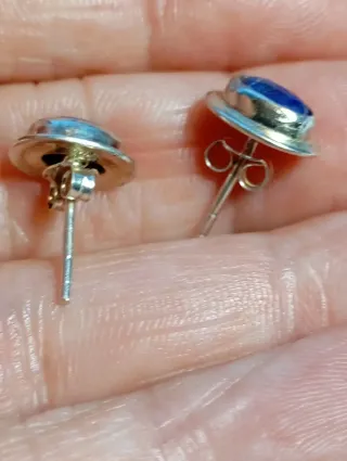 Pendientes Plata Ley Lapizlazuli