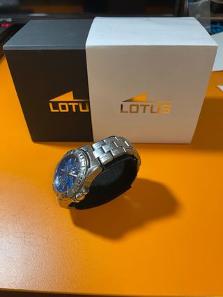 Reloj Lotus Cronógrafo Azul y Plateado