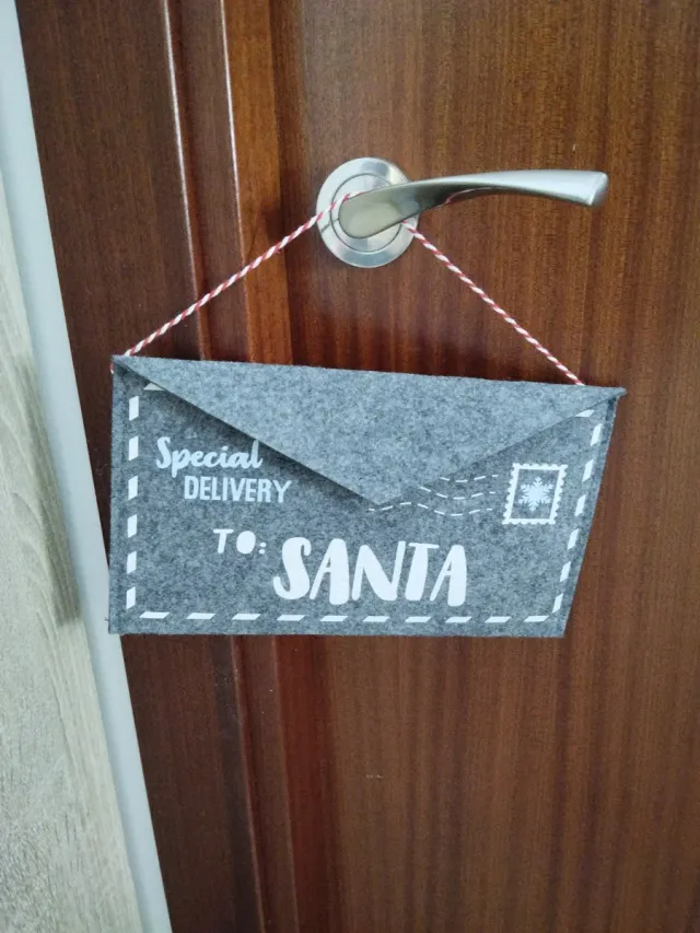 Carta para Santa de fieltro
