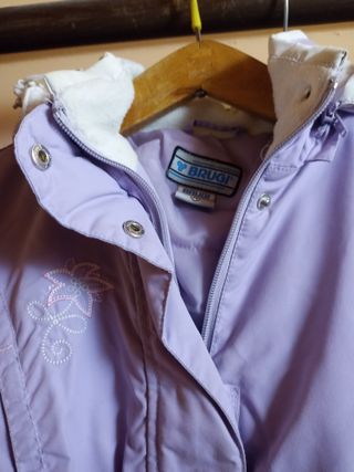 Tuta invernale bambina viola e bianca