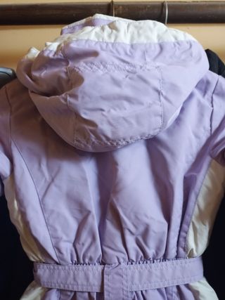 Tuta invernale bambina viola e bianca