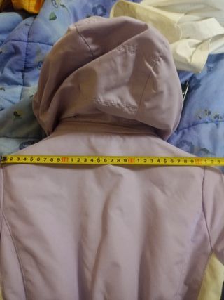 Tuta invernale bambina viola e bianca