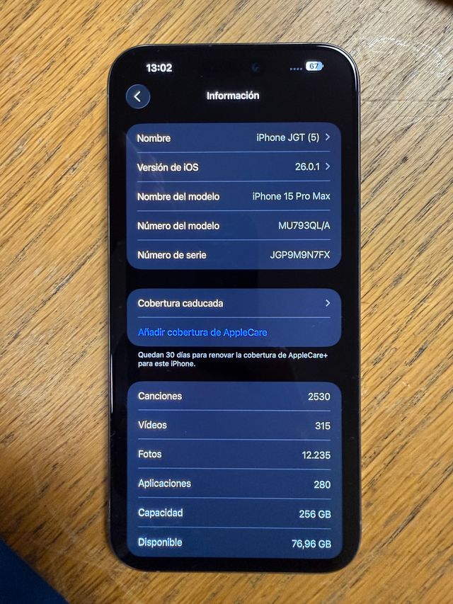 iPhone 15 Pro Max 256GB Natural