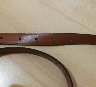 Cintura in pelle marrone