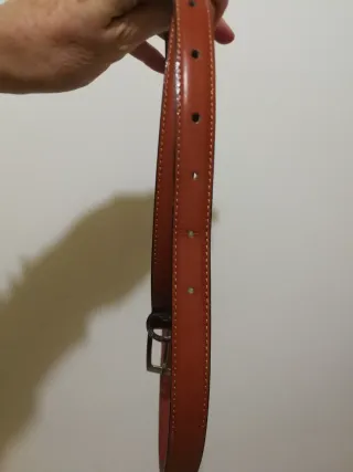 Cintura in pelle marrone