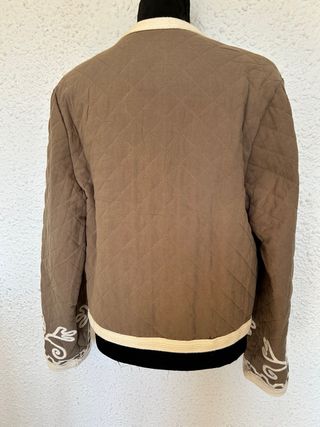 Bomberg Cazadora Estampada Beige/Marrón