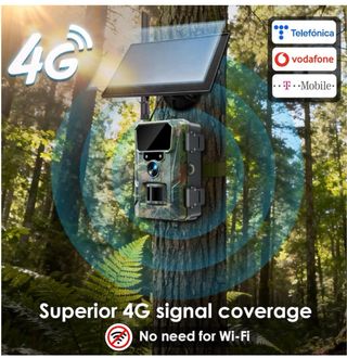 Fototrappola 4G con Pannello Solare