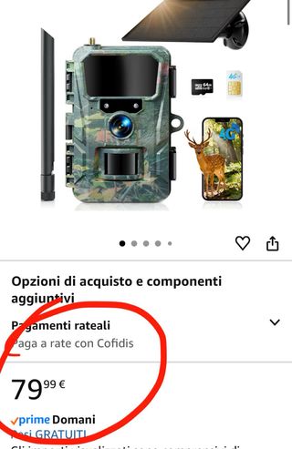 Fototrappola 4G con Pannello Solare