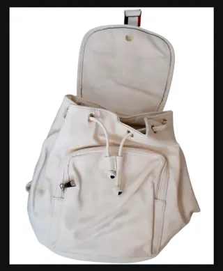 Mochila BOLSOS AURORA bege com detalhe