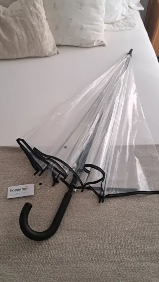 Paraguas transparente bodas