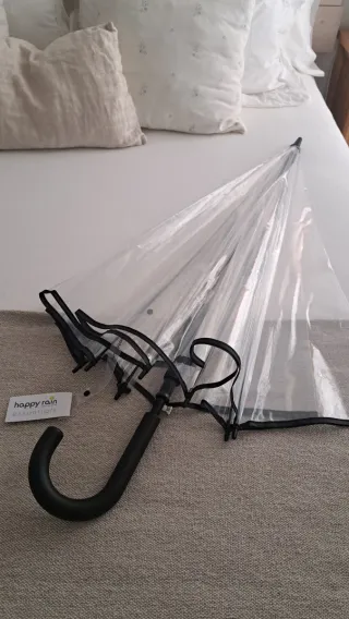 Paraguas transparente bodas