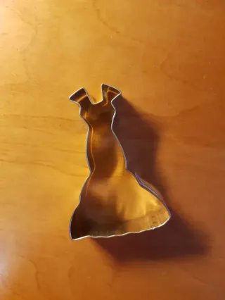 Cortador de galletas vestido novia flamenco