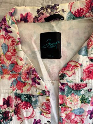 Chaqueta vaquera floral Jump Talla L/ M