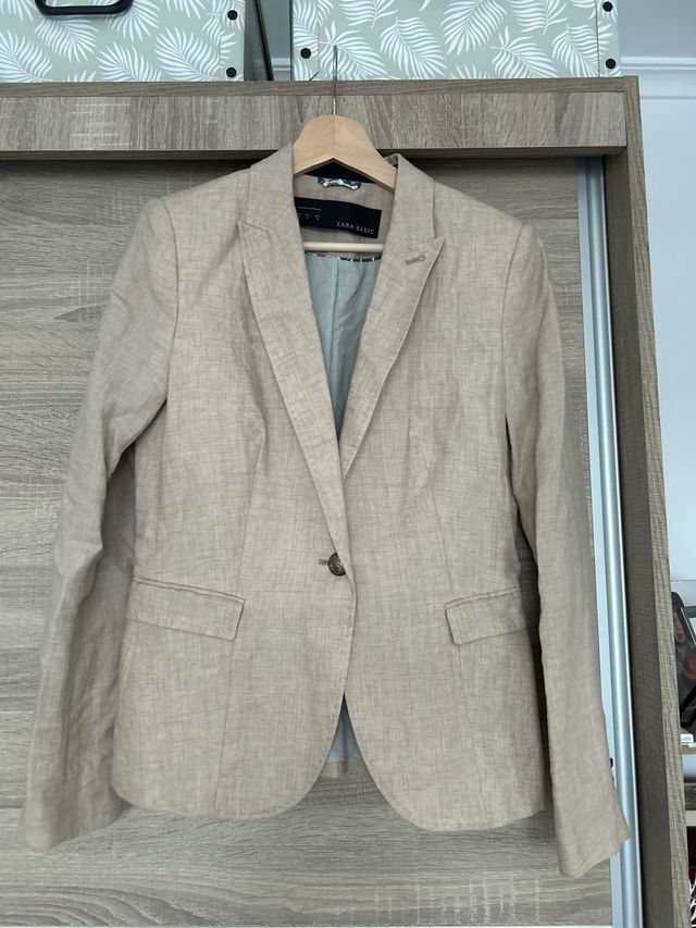 Blazer Zara Beige Talla M
