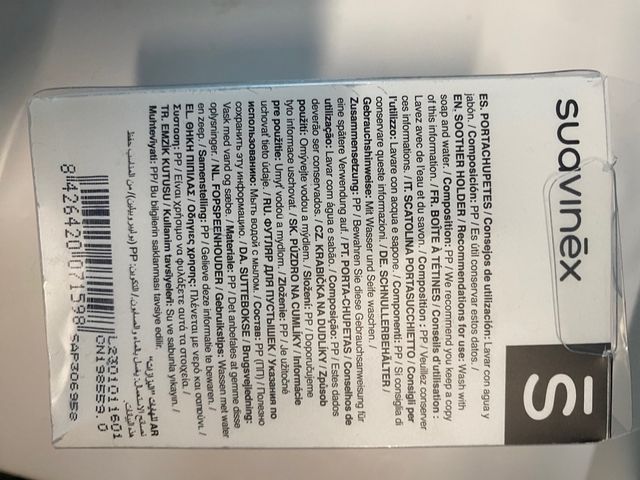 Portachupetes Suavinex Memories Azul Elefante