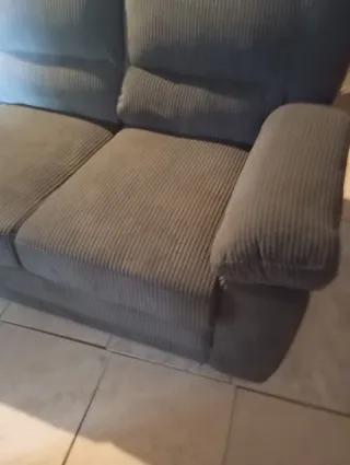Sofá de 3 plazas gris
