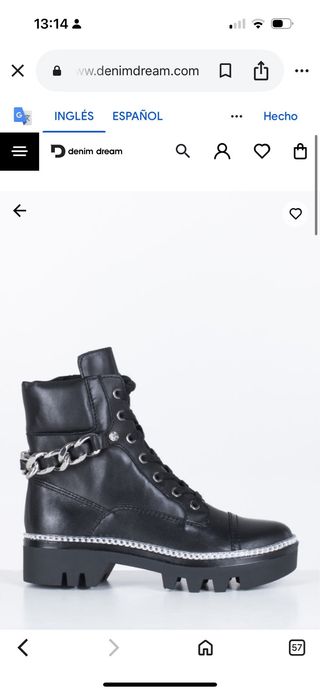 Botas Guess militares con cadenas