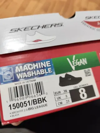 Zapatillas Skechers Talla 38 Negras