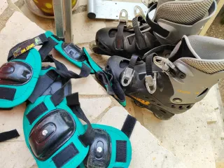 Patines en línea y protecciones