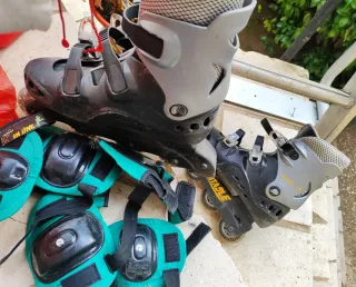 Patines en línea y protecciones