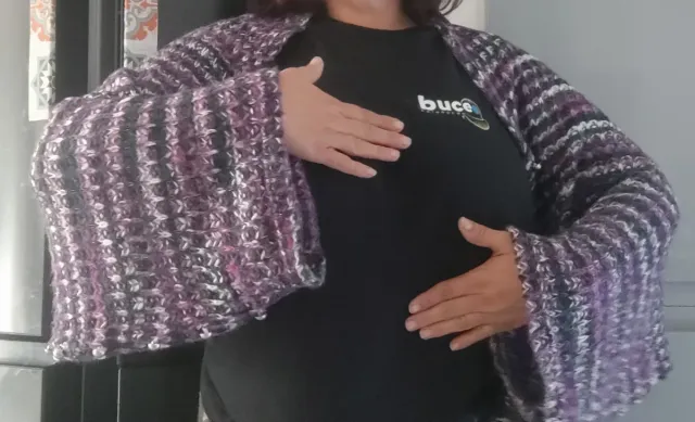 Chaqueta/Chaleco/bufanda/ Multicolor