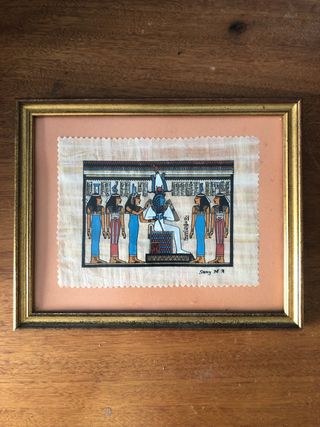 CUADRO Papiro Egipcio CON FIRMA Samy M. A.