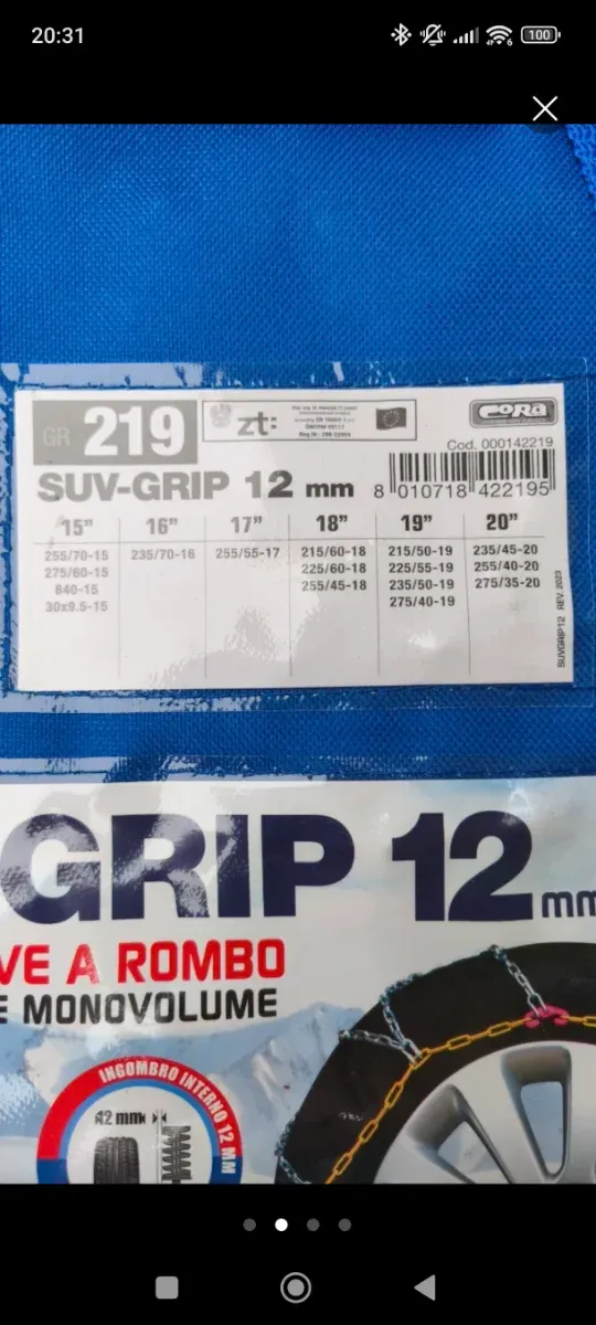 Catene da neve SUV-GRIP 12mm