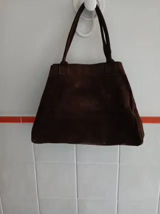 Borsa in camoscio marrone