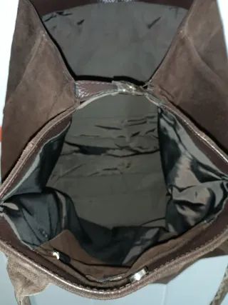 Borsa in camoscio marrone