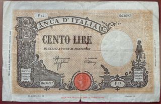 Italia banconota 100 lire 1943 Repubblica Sociale