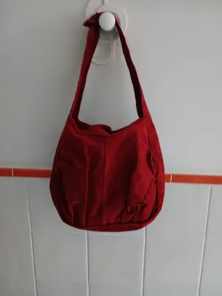 Borsa rossa in velluto