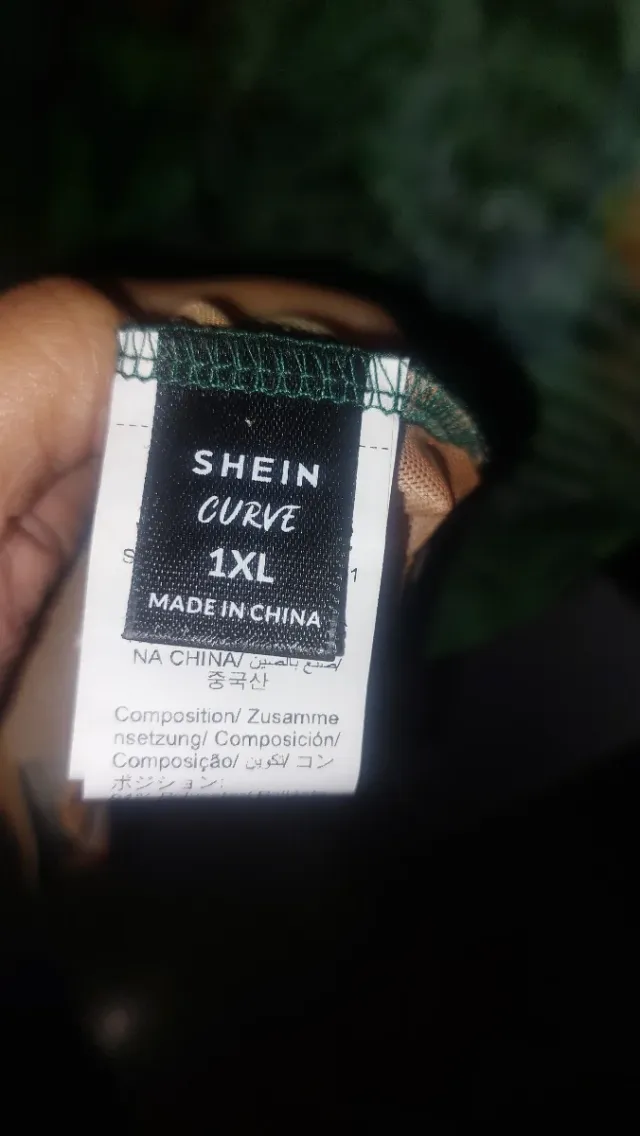 Vestido Shein Curve Estampado Talla 1XL