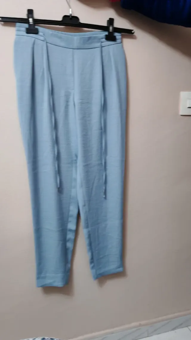 Pantalón Zara Talla S Azul