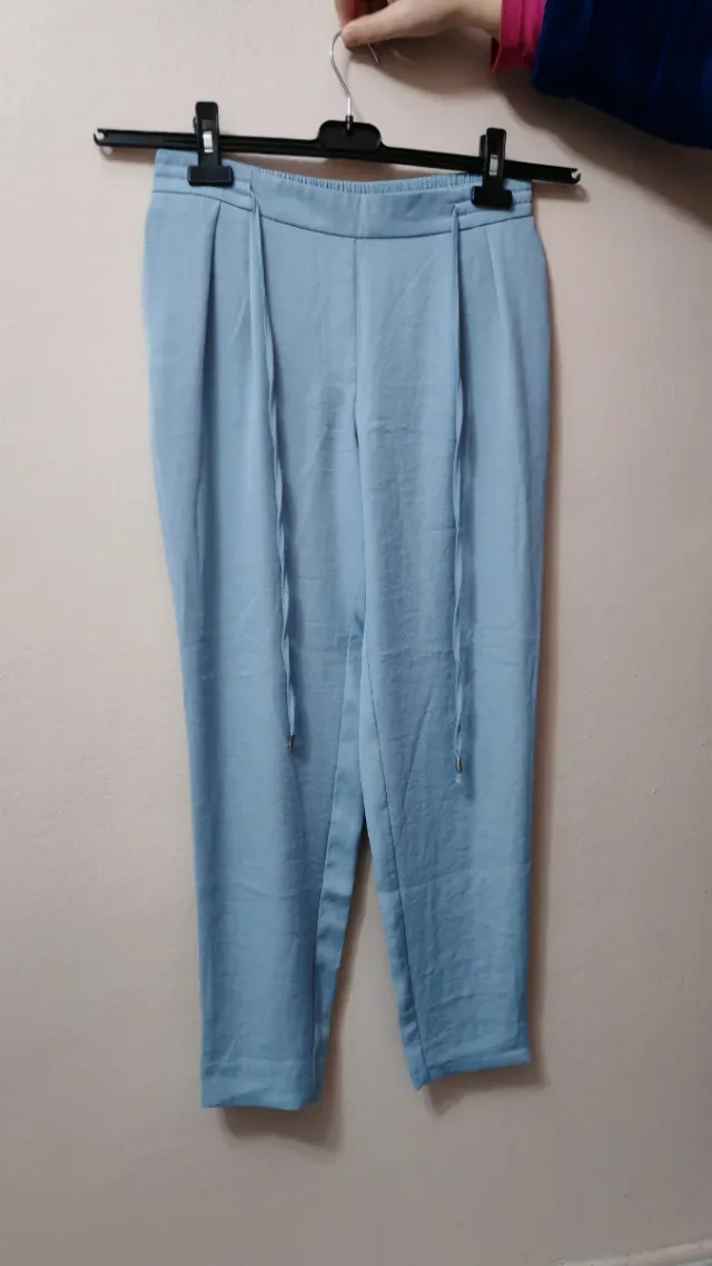 Pantalón Zara Talla S Azul