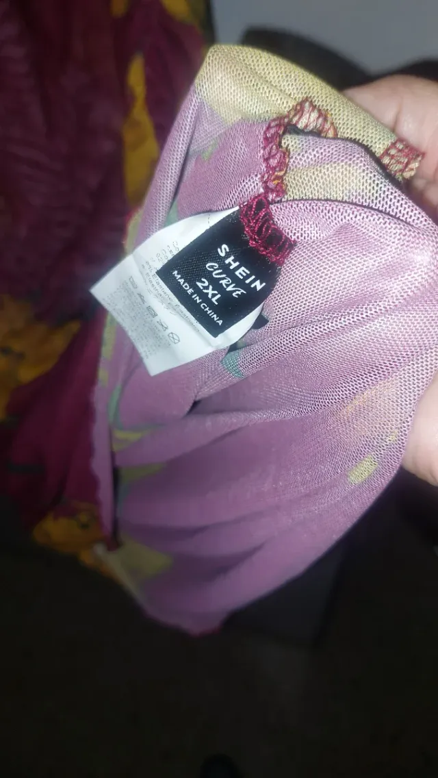 Vestido estampado floral curvy