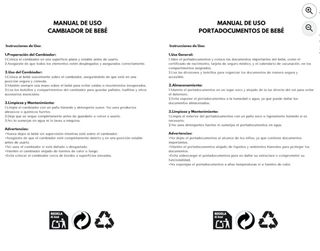 Cambiador Bebé Portátil