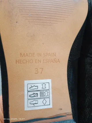 Bailarinas TUTÚ piel negras talla 37