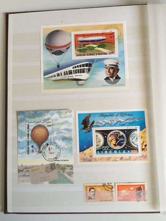 Classificatore con timbri tematici aerospaziali.