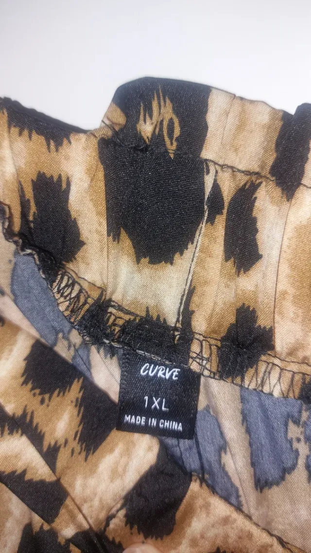 Pantalón estampado animal print curvy XL