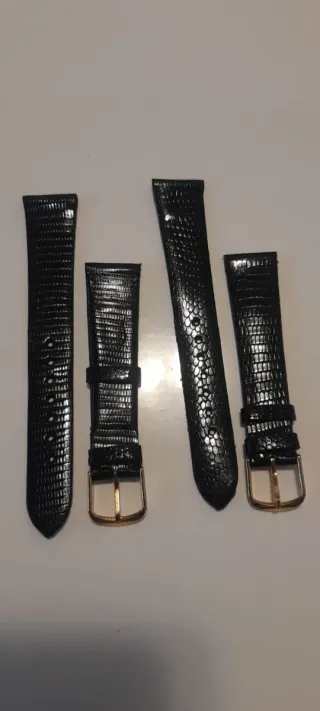 Cinturini vintage lucertola neri