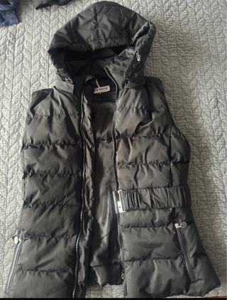 Chaleco acolchado mujer negro