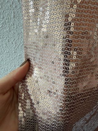 Vestido Lentejuelas Zara Dorado