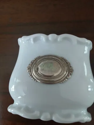 Set 9 elementi vintage cristallo, vetro, argento