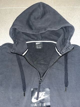 Felpa Nike con cappuccio nera e bianca