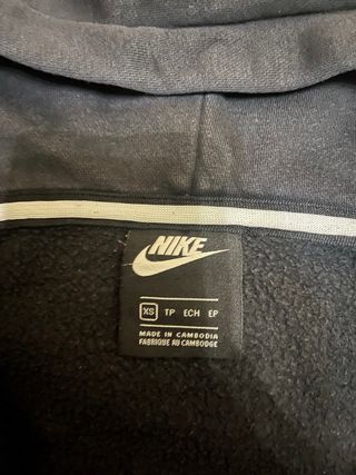 Felpa Nike con cappuccio nera e bianca